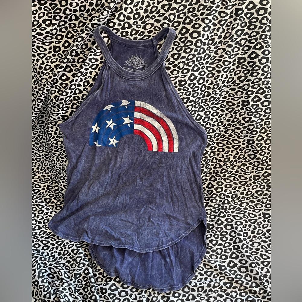 American Rag size Small American Flag Rainbow Tank